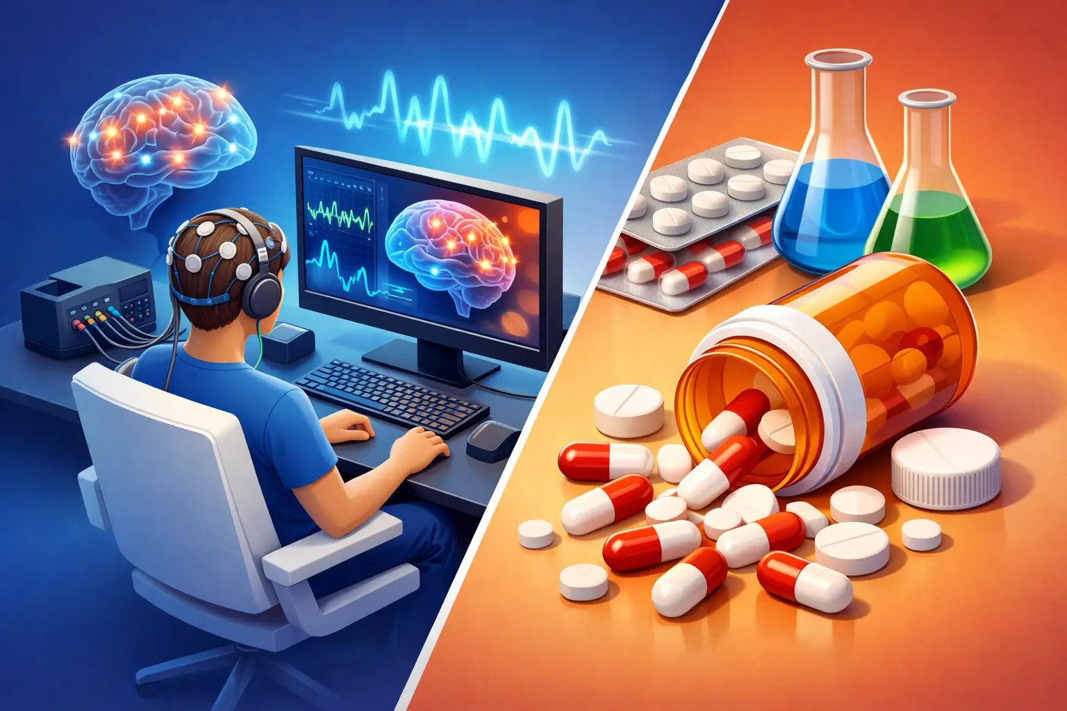 EEG Training vs ADHD Medication