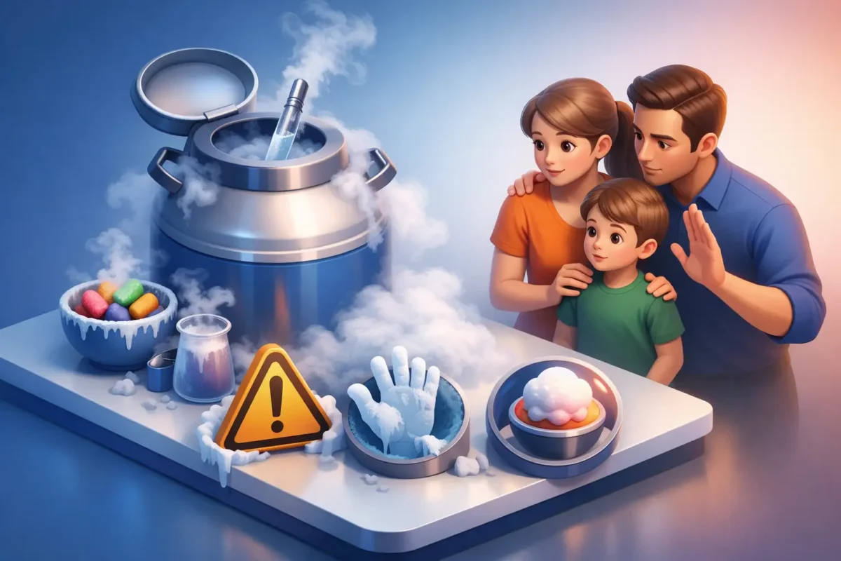 Sıvı Nitrojen Risks: What Parents Should Know
