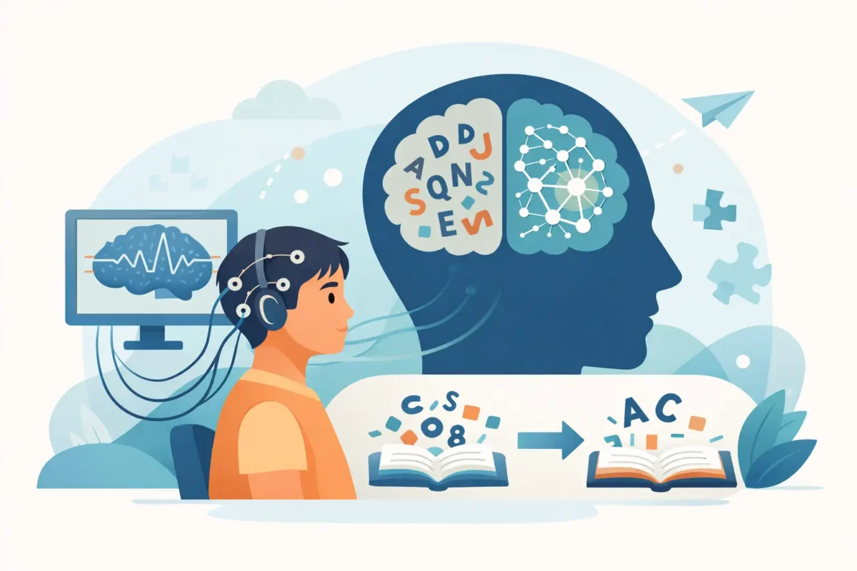 EEG cognitive training and reading exercises